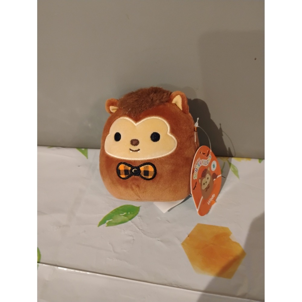 Squishmallow Wade the Werewolf 5 Inch Halloween Plush Brown Plaid Bow Tie NWT
